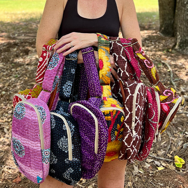 Vintage Kantha Sling Bag