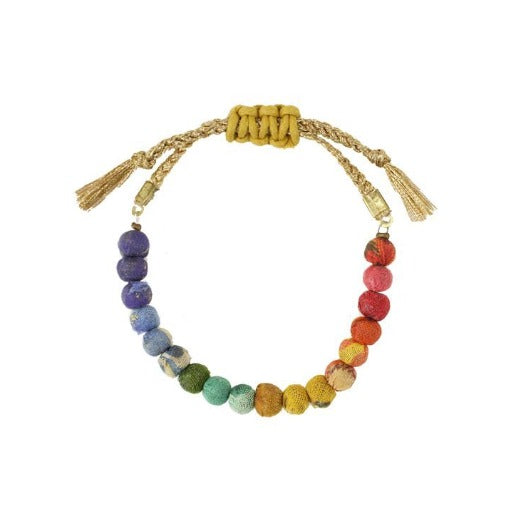 Kantha Rainbow Bracelet
